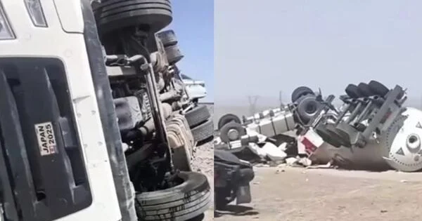 İki yük maşını toqquşdu: ölən var Video