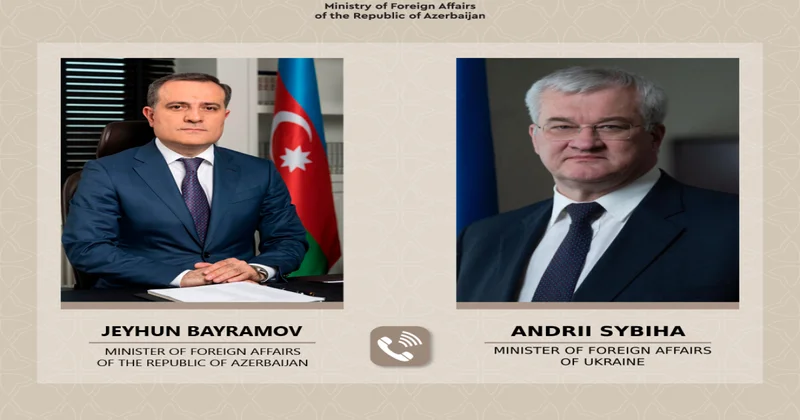 Azərbaycan və Ukrayna xarici işlər nazirləri arasında telefon danışığı olub