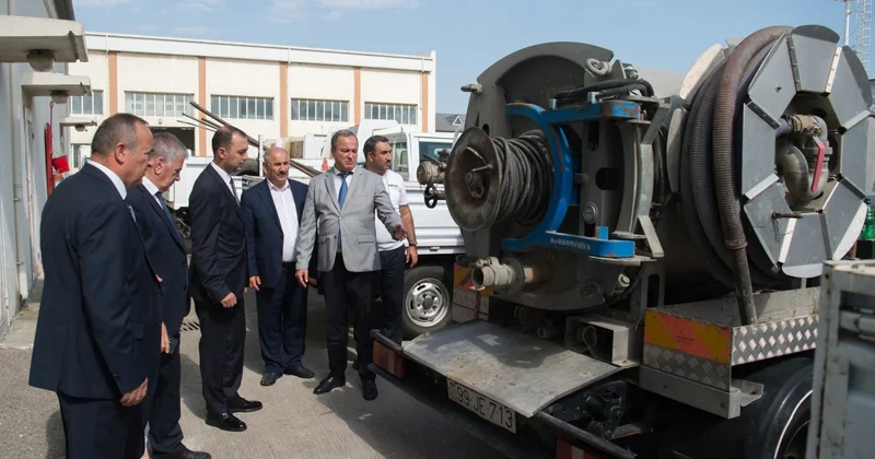 Su Təchizatı Xidmətinin idarəsində texnikalara baxış keçirildi FOTO/VİDEO
