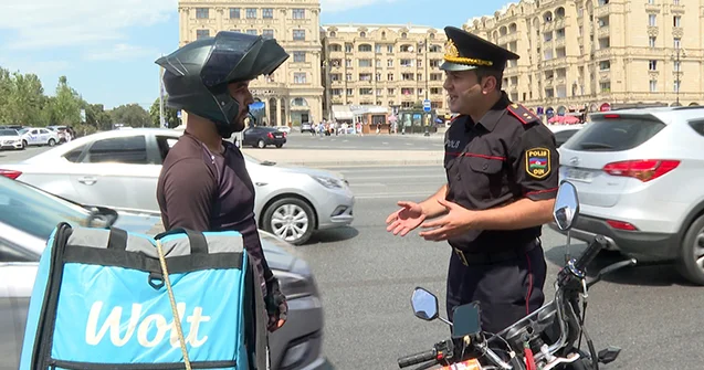 Sürət, səs küy, təhlükəli manevrlər… Motosikletçilər polis nəzarətindədir
