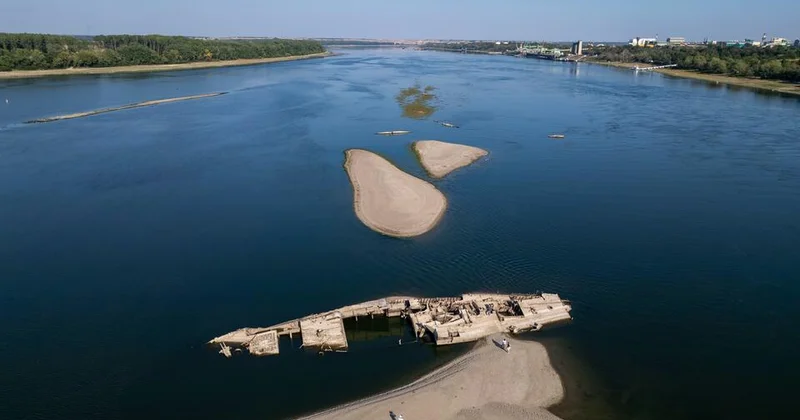 Уровень воды в Дунае находится на рекордно низком уровне за век