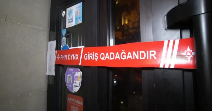 Bakıda məşhur klub BAĞLANDI FOTOlar