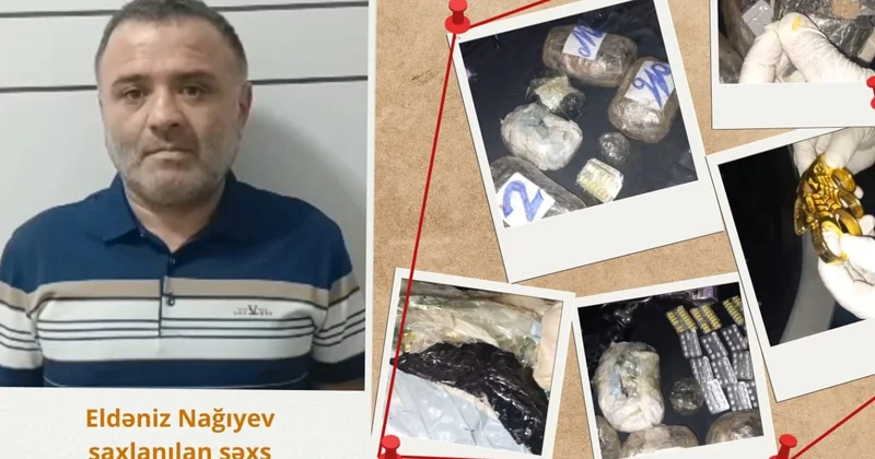 Narkokuryer həbs olundu VİDEO