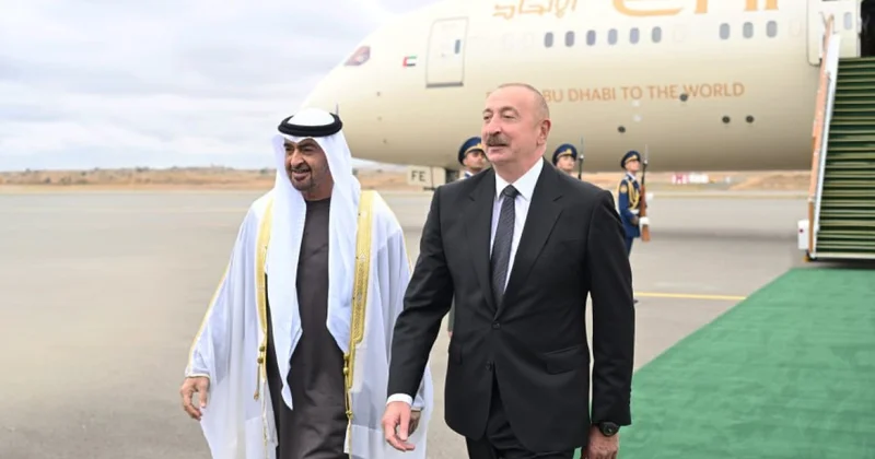 Prezident BƏƏ liderini Füzulidə qarşıladı FOTOLAR