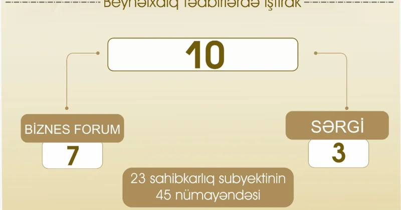 Naxçıvan şirkətləri bu il 10 beynəlxalq tədbirdə iştirak edib