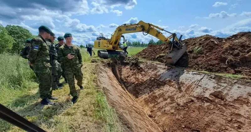 Эстония начала масштабное укрепление границы с Россией