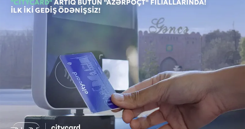 “BakuBus” Gəncədə “CityCard” alan hər sərnişinə 2 gediş hədiyyə