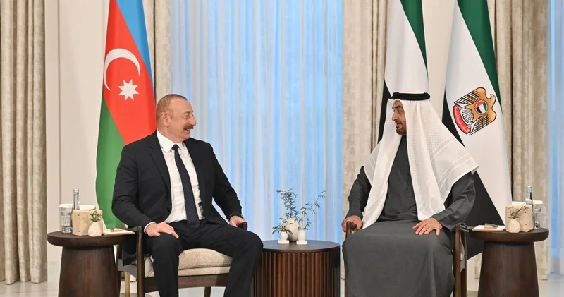 Birləşmiş Ərəb Əmirliklərinin Prezidenti Füzuliyə rəsmi səfərə gəlib