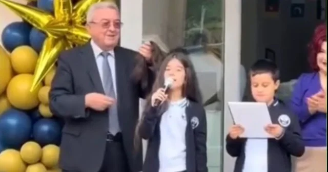 Sabiq nazirin Bakı məktəbində bu jesti maraq doğurdu VİDEO