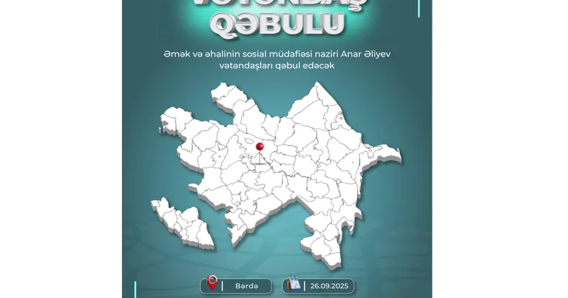 Əmək və əhalinin sosial müdafiəsi naziri Bərdədə vətəndaşların müracətlərini dinləyəcək