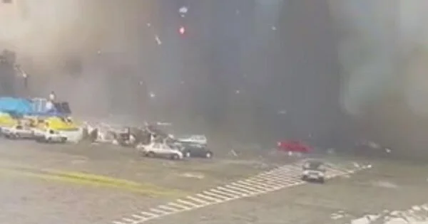 Rusiya PUA sının universitet binasına çırpılma anı Video