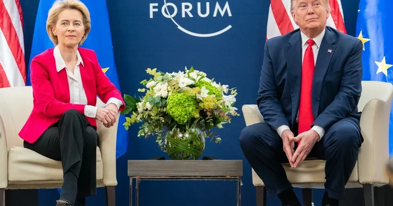 Ursula Fon der Lyayen Dovald Trampla anti Rusiya sanksiyalarını müzakirə edib