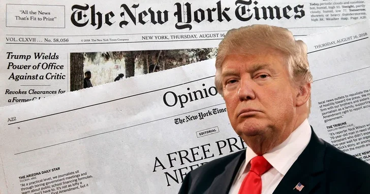 Трамп обвиняет The New York Times в дискредитации и требует миллиарды