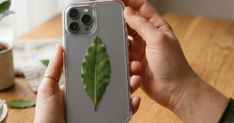 Telefon qabınızın altına dəfnə yarpağı qoyun