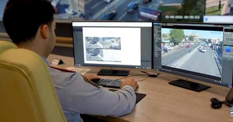 Polis hərəkətin intensiv olduğu ərazilərdə gücləndirilmiş rejimdə çalışır Video