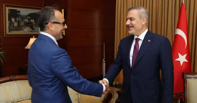 Hakan Fidan TÜRKPA Baş katibini qəbul edib