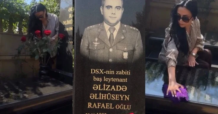Qardaşının məzarından video paylaşdı Qara daş məni sakitləşdirir