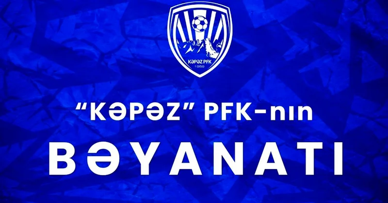 “Kəpəz”dən azarkeşlərinə xəbərdarlıq “Onun görüntülərini yayımlamırıq”