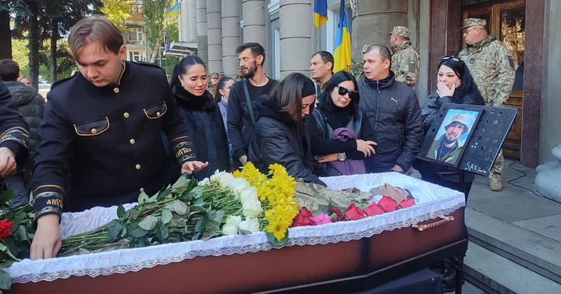Ukraynada həlak olan azərbaycanlı hərbçi dəfn edildi Video