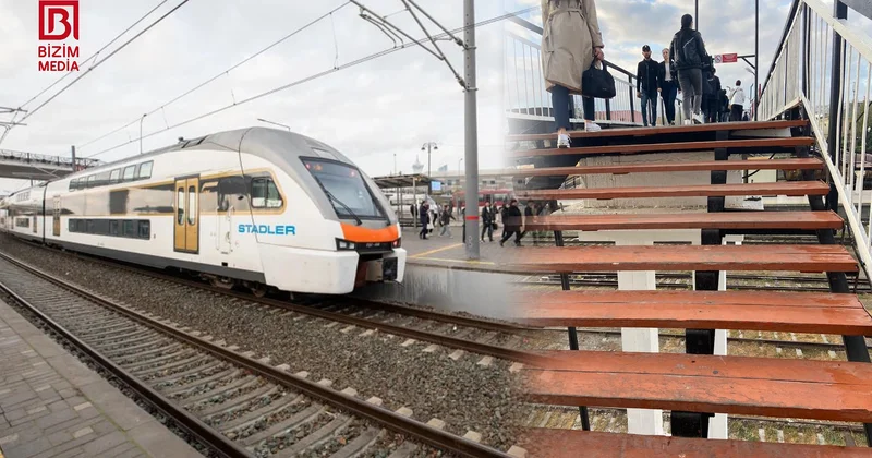 Minlərlə sərnişin üçün TƏHLÜKƏ Xırdalan stansiyasının riskli pilləkənləri nə vaxt YENİLƏNƏCƏK? FOTO