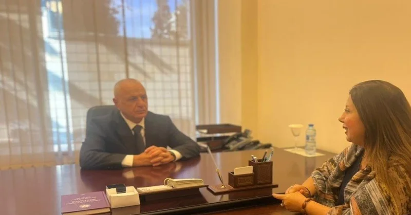 QHT sədri Cəmilə Çiçək Milli Məclisin deputatı ilə görüşüb FOTO