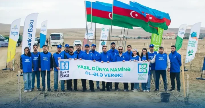 Bank of Baku dan yaşıl təşəbbüs növbəti ağacəkmə aksiyası keçirildi