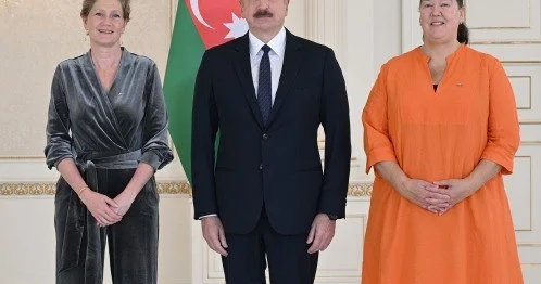 Prezident yeni səfiri qəbul etdi Foto KONKRET