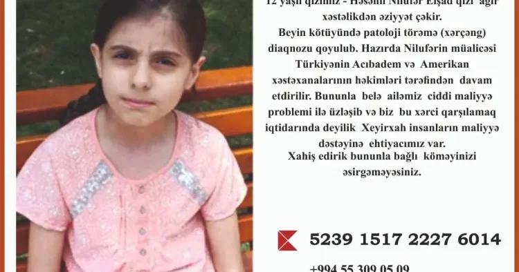 Nilufərin müalicəsinə dəstək olaq! FOTO