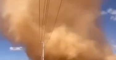 Песчаный вихрь в Бразилии ВИДЕО