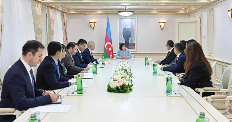 Milli Məclisin sədri TÜRKPA nın yeni Baş katibinin başçılıq etdiyi nümayəndə heyəti ilə görüşüb