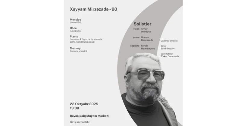 “Cadenza” orkestrinin növbəti konsert proqramı Xəyyam Mirzəzadənin 90 illiyinə həsr olunacaq