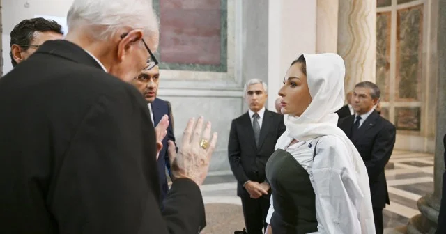Birinci vitse prezident bazilikadakı bərpa işləri ilə tanış oldu FOTOLAR