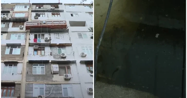 Жители дома в Баку страдают от канализационного потопа ЖАЛОБА