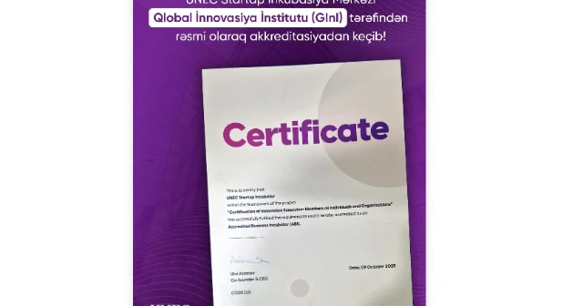 UNEC Qlobal İnnovasiya İnstitutunun Akkreditasiyasını qazanıb