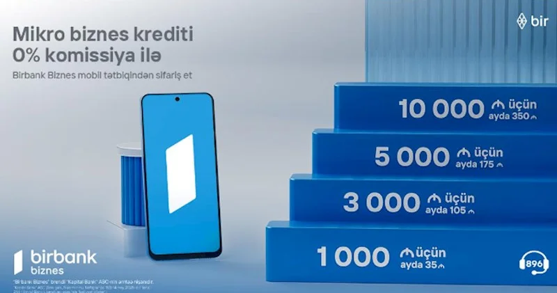 10 000 AZN kredit götür, aylıq cəmi 350 manat ödə