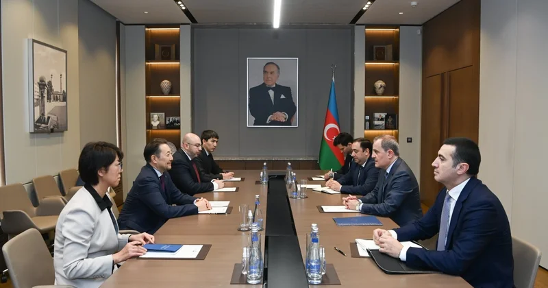 Xarici işlər naziri Ceyhun Bayramov AQEM in Baş katibi ilə görüşüb