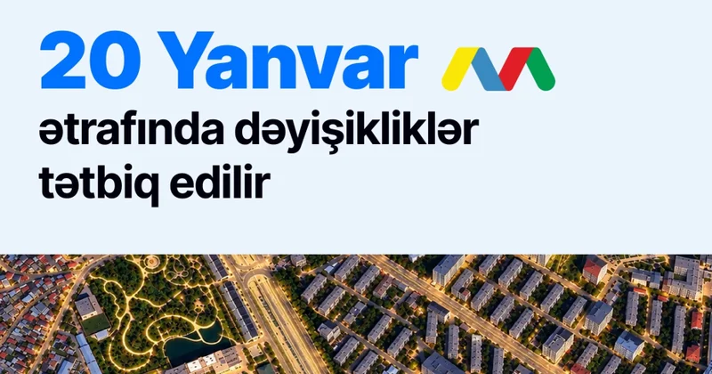 “20 Yanvar” metrostansiyası və “Şamaxinka” ərazisində avtobus marşrutları üzrə dəyişikliklər ediləcək