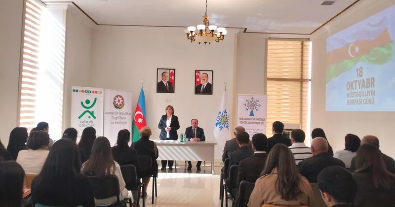 Göygöl rayonunda 18 oktyabr Müstəqilliyin Bərpası Gününə həsr olunmuş tədbir keçirilib