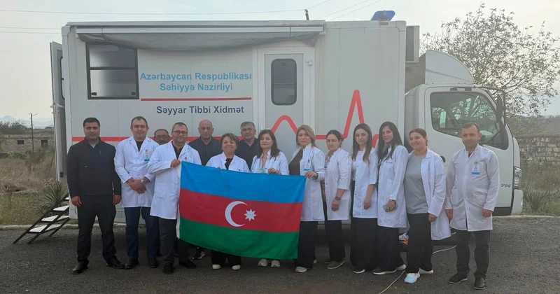 Səhiyyə Nazirliyinin mobil klinikası Xocalıda