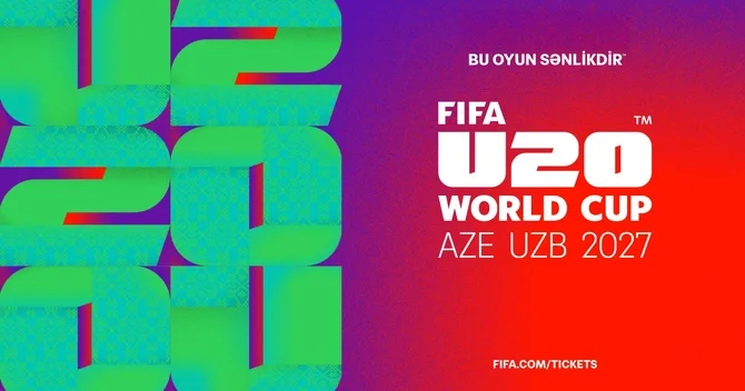 FIFA Azərbaycan və Özbəkistanda keçiriləcək dünya çempionatının rəsmi brendini təqdim edib