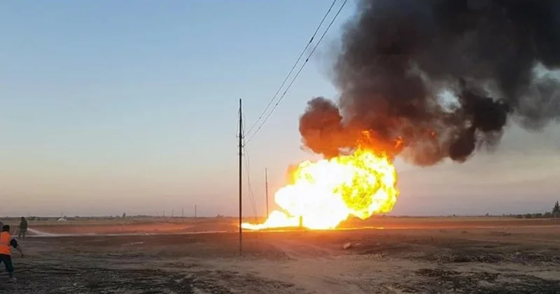 Диверсия на газопроводе в Сирии ВИДЕО