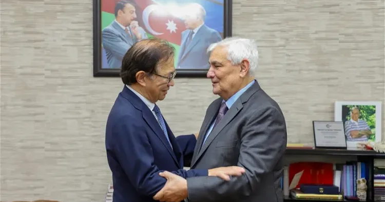 Diplomatik missiyası başa çatan Yaponiyanın ölkəmizdəki səfiri ADU nun qonağı oldu FOTO