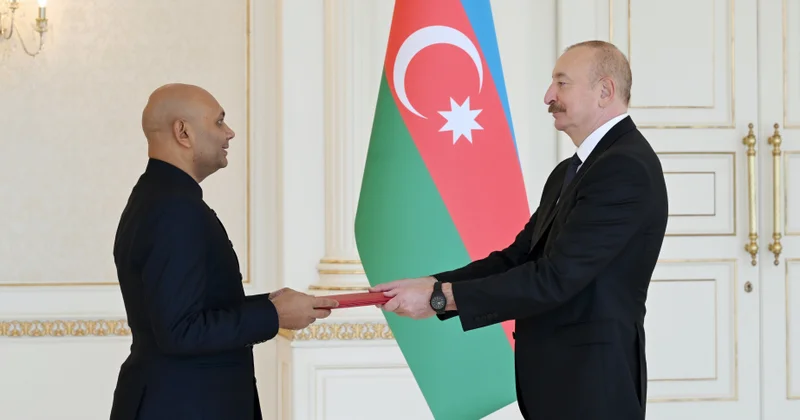 Prezident İlham Əliyev Hindistanın ölkəmizdə yeni təyin olunmuş səfirini qəbul edib