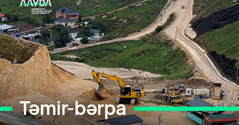 Qusar Əniq Laza yolunda iki yeni körpü inşa olunur