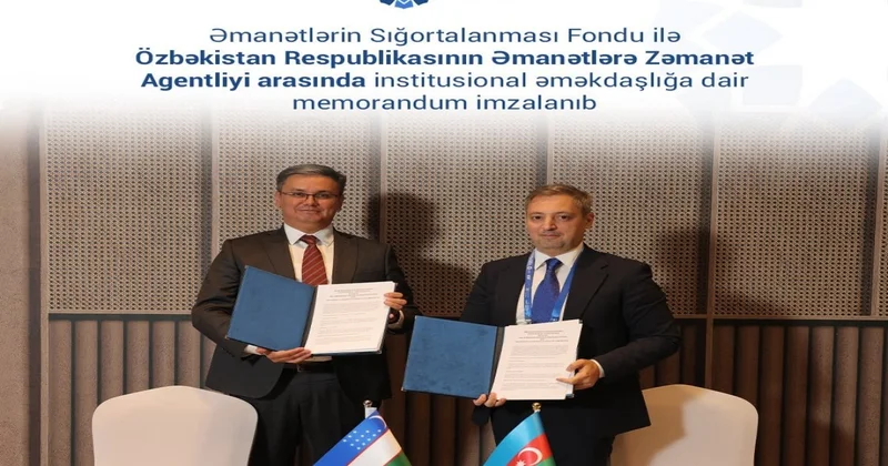 ƏSF ilə Özbəkistanın Əmanətlərə Zəmanət Agentliyi arasında memorandum imzalanıb