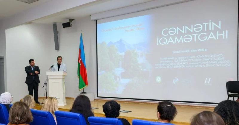 Milli İncəsənət Muzeyində “Cənnətin İqamətgahı” filmi nümayiş olunub (Foto)