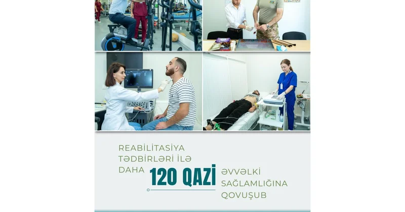 Reabilitasiya tədbirləri ilə daha 120 dən çox qazi əvvəlki sağlamlığına qovuşub
