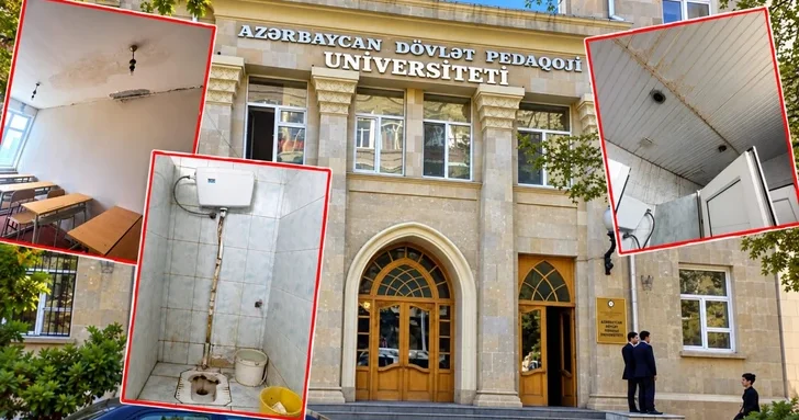 Платят 2300 манатов в год: студенты в Баку пожаловались на состояние вуза