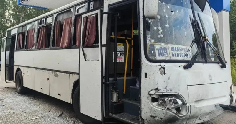 Удар по рейсовому автобусу в Белгородской области, есть пострадавшие