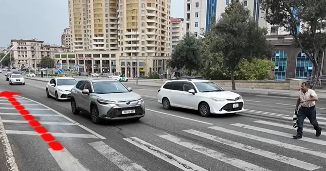İnşaatçılar prospektində piyada keçidi təhlükə ünvanı na çevrilib?
